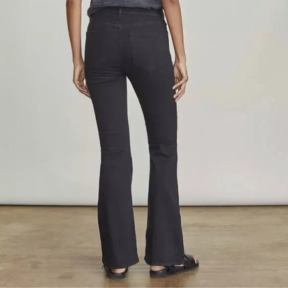 Elizabeth & James High rise flare jeans in black size 6-28 - Picture 2 of 10